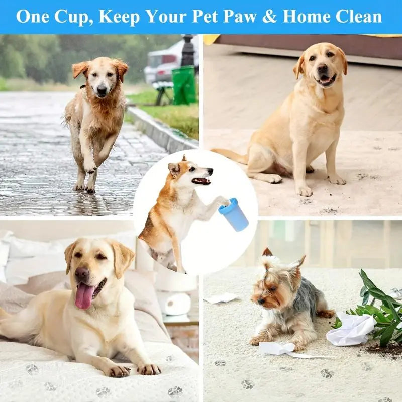 Portable Pet Foot Cleaning Cup, Pet Foot Massage Brush, Rotating Cleaning Tool, Pet Paw Cleaning Brush, Dog & Cat Grooming Supplies, Pet Products, Pet Foot Cleaner Tools