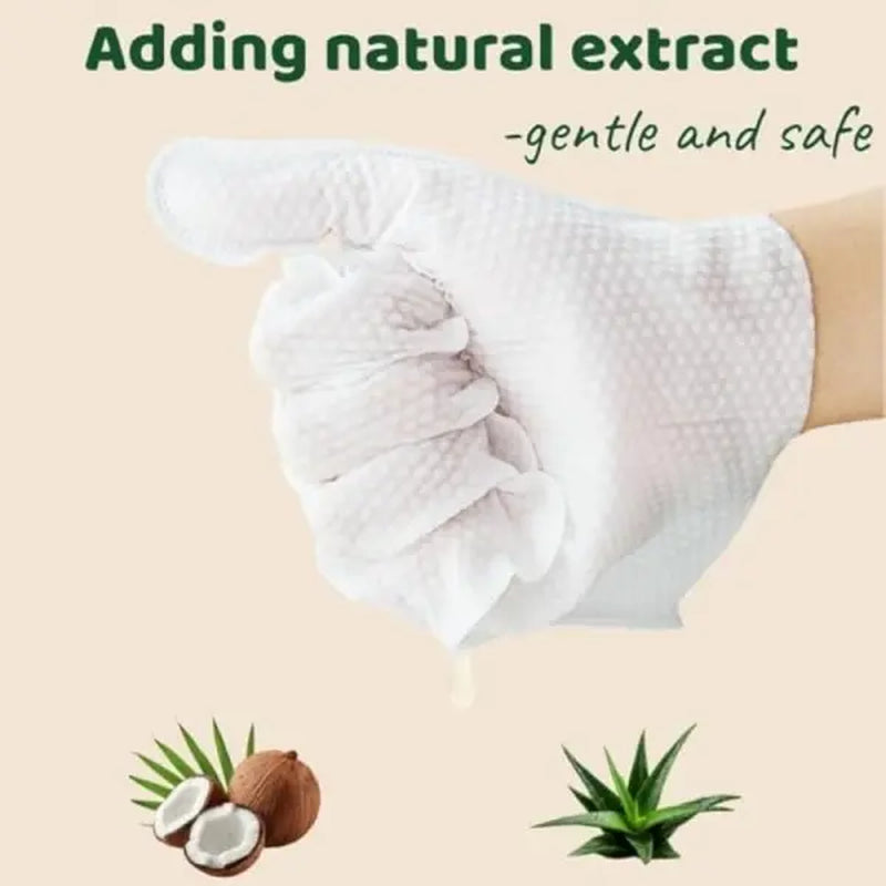 Gentle Pet Cleaning Glove Wipes – Safe, Fragrance-Free, 20 PCS with Jojoba Oil & Shea Butter Extract
