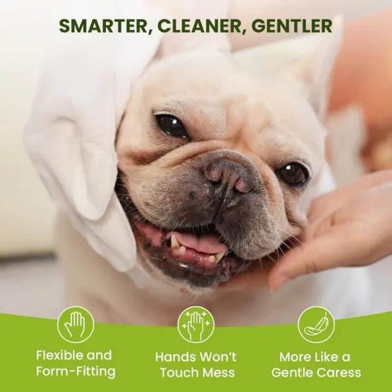 Gentle Pet Cleaning Glove Wipes – Safe, Fragrance-Free, 20 PCS with Jojoba Oil & Shea Butter Extract