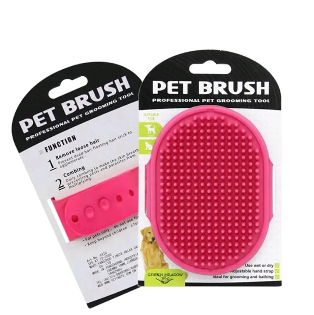 Pet Cleaning Bath Brush Hair Remover Grooming Dog and Cat