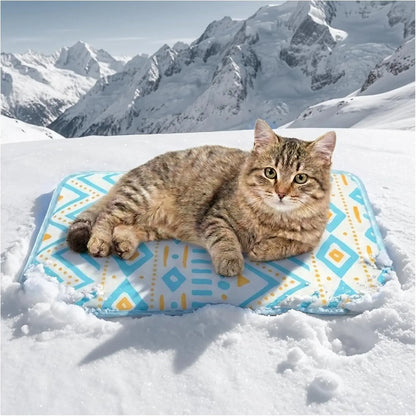 Dog Cooling Mat for Dogs & Cats, Soft Breathable Cooling Pad for Dog Bed, 23"X18" Self Cooling Crate Mat for Dogs, No Gel Washable Non-Slip Pet Cooling Mat Indoor Outdoor, Leaf