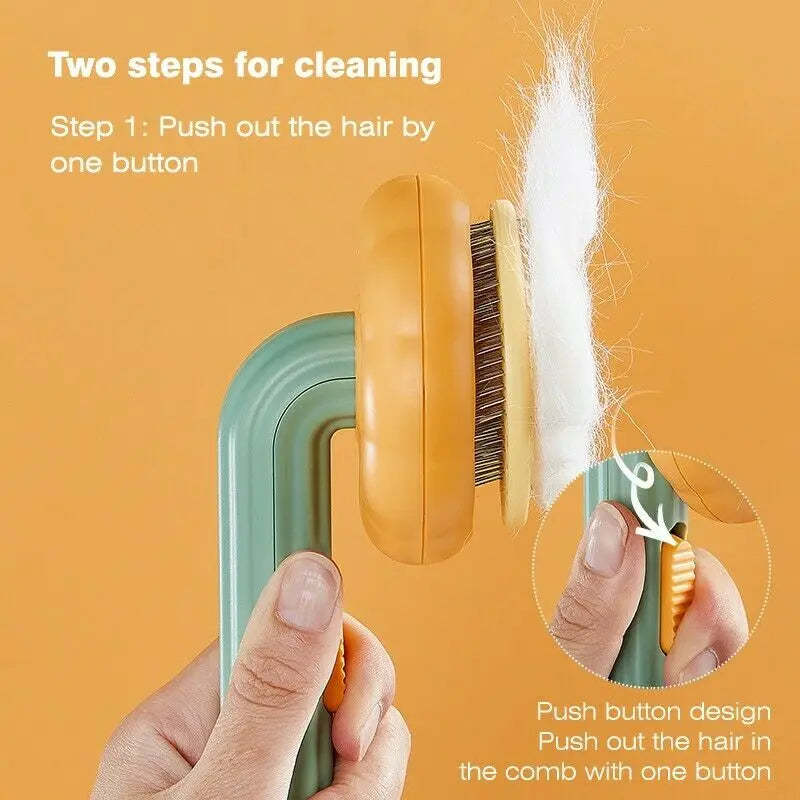 Pet Self Cleaning Pumpkin Brush