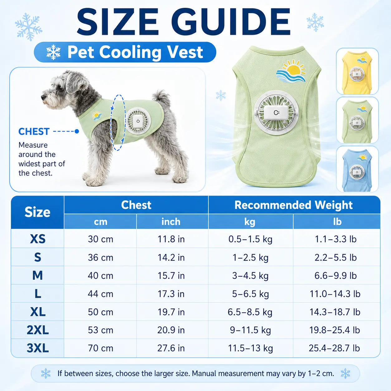 Dog Cooling Vest with Detachable Fan – Breathable Anti-Overheat Pet Cooling Jacket for Summer Outdoor Walking, Lightweight & Comfortable Dog Cooling Gear