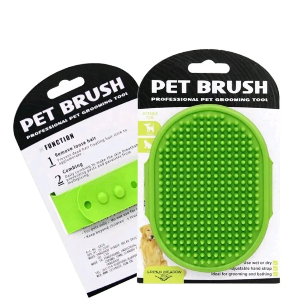 Pet Cleaning Bath Brush Hair Remover Grooming Dog and Cat