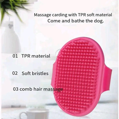 Pet Cleaning Bath Brush Hair Remover Grooming Dog and Cat