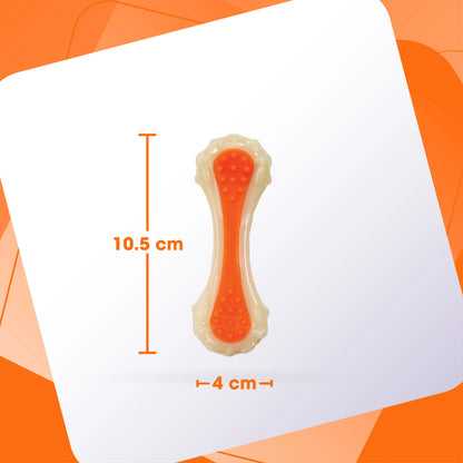 Rethink Pet Dental Bone Chew Toy, Bacon Scented for Dog Stimulation - Small, Durable Nylon Dog Toy for Dental Hygiene
