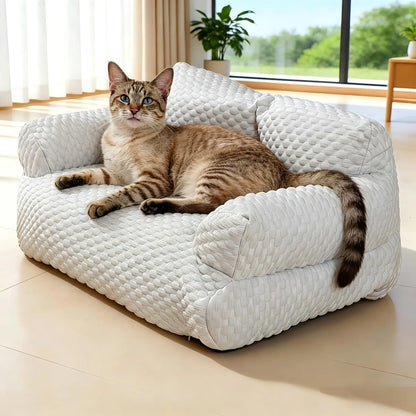 Cooling Sofa for Pets, 23°C Constant Temperature Sleep, Ice Bean Cooling Concept, Waterproof Breathable Pet Bed, Detachable Design