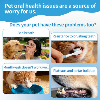 Ihubei Pet Dental Teeth Cleaning Finger Wipes 50Pcs for Dog&Cat: Prevent Pet Tooth Decay and Prolong Pet Life; Gentle Non-Irritating Freshens Breath Whitens Gums and Strengthens Teeth Made with Anatural Ingredients