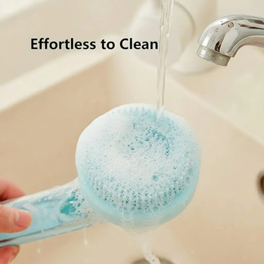 2026 Upgraded 2-In-1 Pet Bath Brush with Soap Dispenser, 8 × 3 × 4 In, Soft Silicone Grooming & Shedding Comb for Dogs and Cats, Gentle Massage Scrubber for Easier Bathing and Cleaner Coats