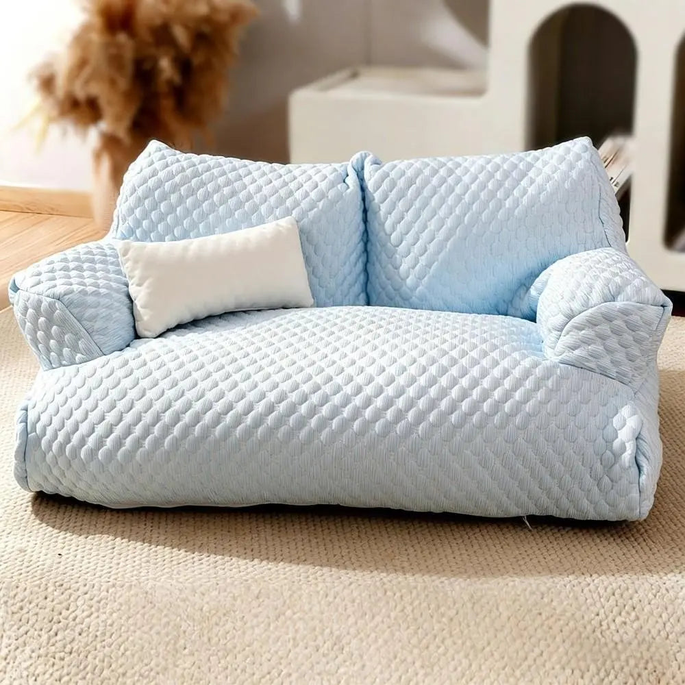 Cooling Sofa for Pets, 23°C Constant Temperature Sleep, Ice Bean Cooling Concept, Waterproof Breathable Pet Bed, Detachable Design