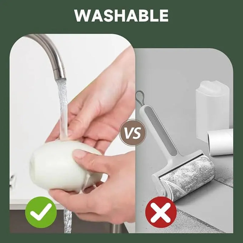 Pet Hair Remover for Multi-Surfaces - Reusable Washable Fur Removal Tool, Ergonomic Handle for Home/Car/Upholstery, Essential for Pet Grooming & Comprehensive Cleaning