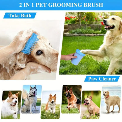 Portable Pet Foot Cleaning Cup, Pet Foot Massage Brush, Rotating Cleaning Tool, Pet Paw Cleaning Brush, Dog & Cat Grooming Supplies, Pet Products, Pet Foot Cleaner Tools