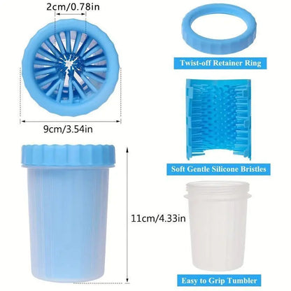 Portable Pet Foot Cleaning Cup, Pet Foot Massage Brush, Rotating Cleaning Tool, Pet Paw Cleaning Brush, Dog & Cat Grooming Supplies, Pet Products, Pet Foot Cleaner Tools
