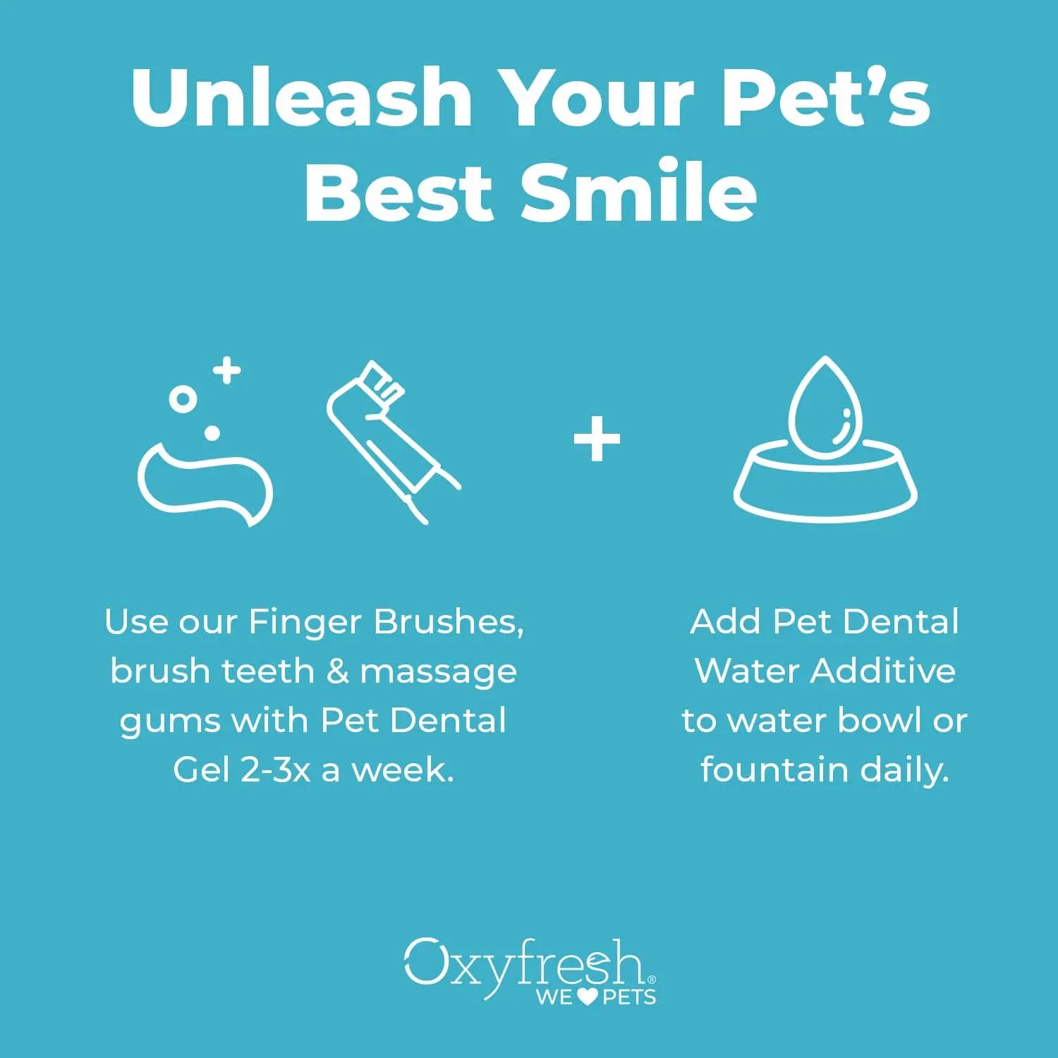 Premium Pet Dental Kit - Freshens Dog & Cat Bad Breath - Cleans Teeth