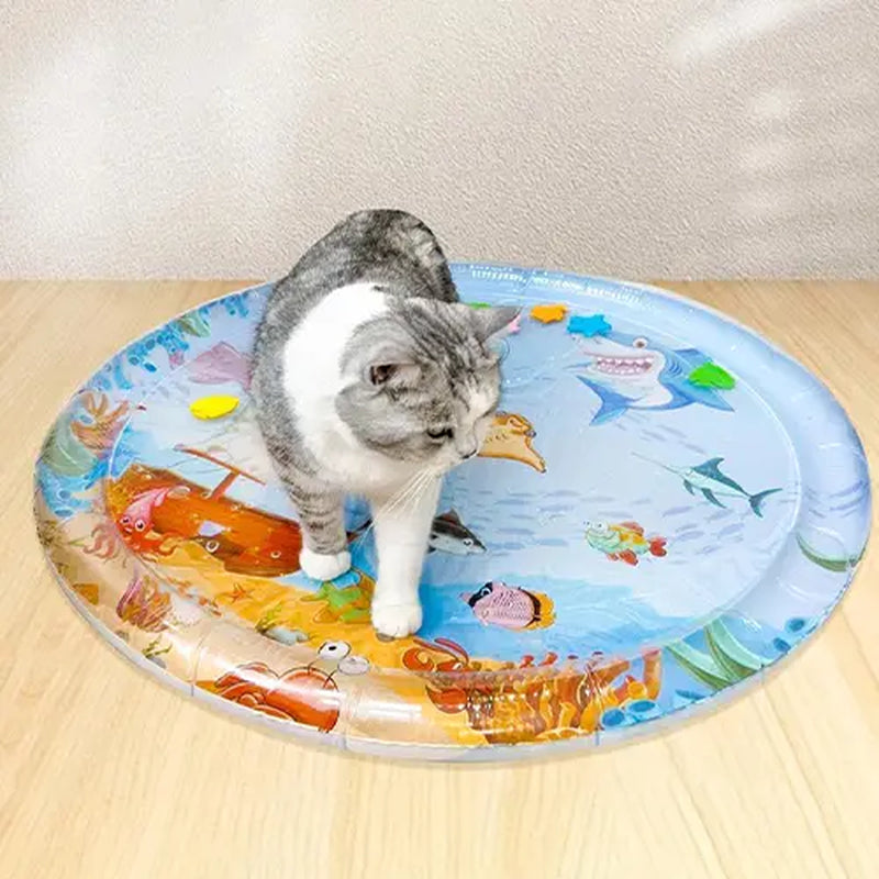 Pet Water-Filled Cooling Pad, Summer Pet Bed, Cat Bed, Dog Bed, Large Size, Fun Cooling, Inflatable Water-Filled Cooling Pad