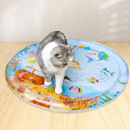 Pet Water-Filled Cooling Pad, Summer Pet Bed, Cat Bed, Dog Bed, Large Size, Fun Cooling, Inflatable Water-Filled Cooling Pad