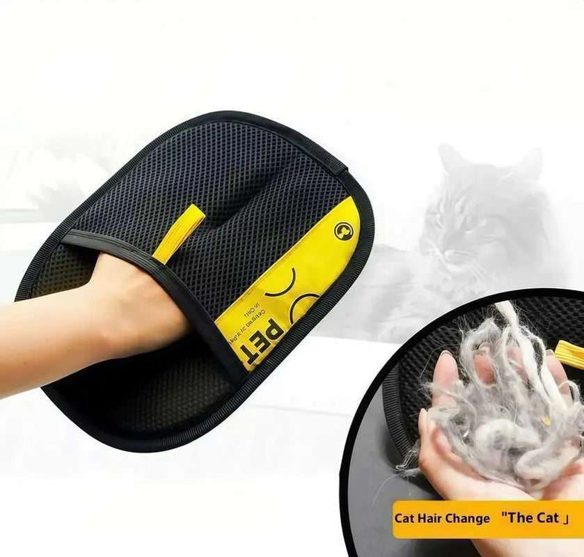 Pet Hair Removal Glove, Reusable Electrostatic Double-Sided Mitt for Cat & Dog Shedding – Furniture Clothes Car Carpet Bedding