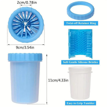 Portable Pet Foot Cleaning Cup, Pet Foot Massage Brush, Rotating Cleaning Tool, Pet Paw Cleaning Brush, Dog & Cat Grooming Supplies, Pet Products, Pet Foot Cleaner Tools