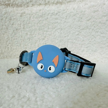 Cat Collar with Airtag Holder Reflective Adjustable Band