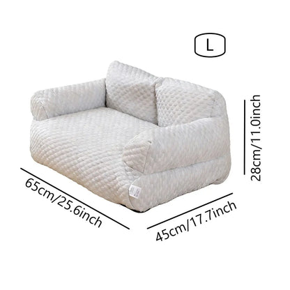 Cooling Sofa for Pets, 23°C Constant Temperature Sleep, Ice Bean Cooling Concept, Waterproof Breathable Pet Bed, Detachable Design