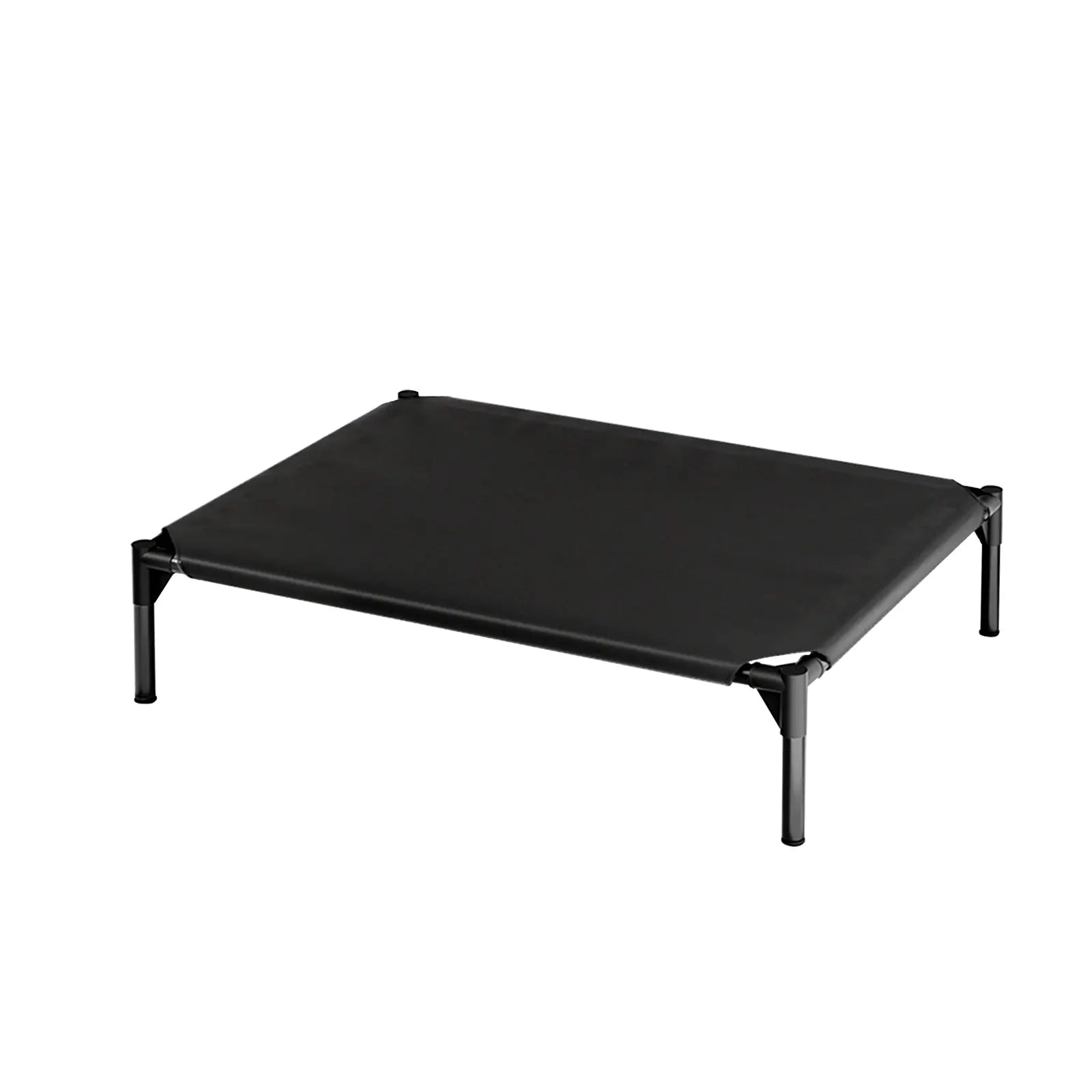 Contemporary Chew Resistant Elevated Dog Bed - Machine Washable Mesh Cot with Anti-Slip Ft, Durable Beds for Large Dogs, No Extra Tools Needed, Indoor/Outdoor Use, Black