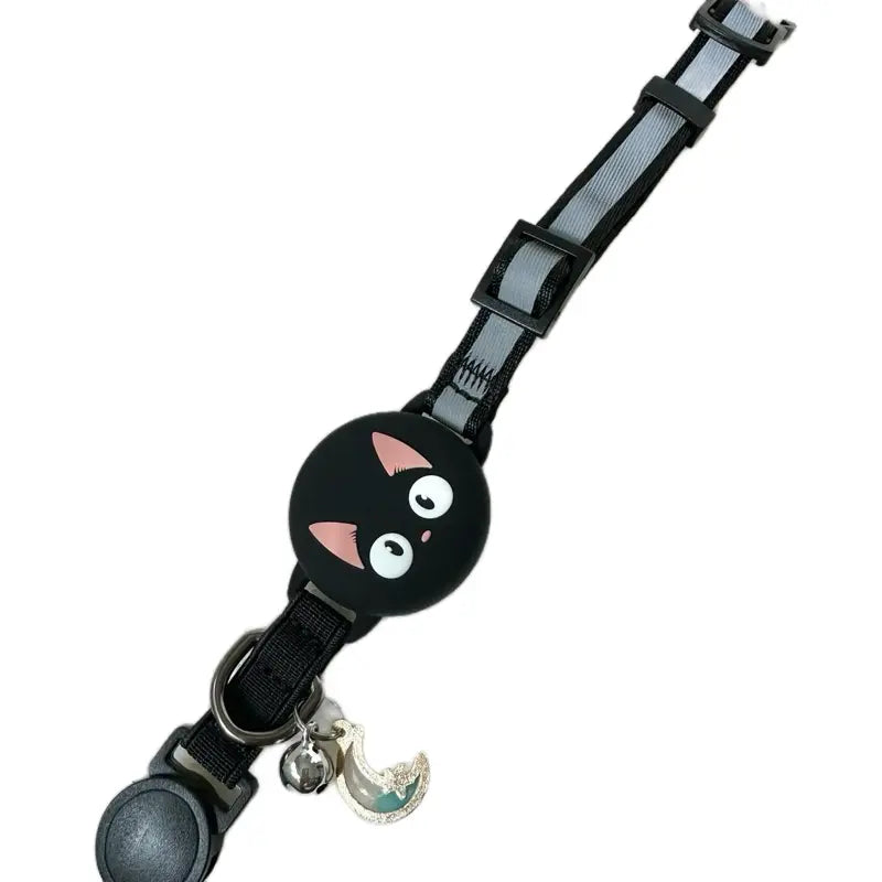 Cat Collar with Airtag Holder Reflective Adjustable Band